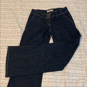 Michael Kors wide leg jeans size 2 dark wash